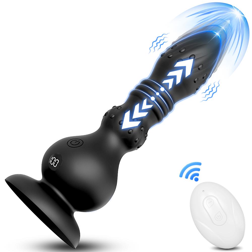 Anal Plug Vibrator Gay Butt Plug Big Dildo Anal Beads Vagina Vibrating Masturbation Tool Penetration Anal Toy Butt Plug Toys