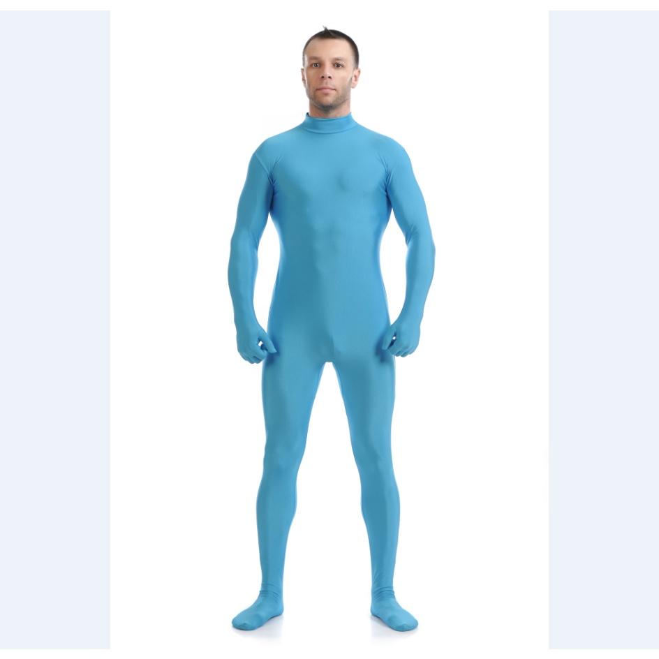 Luxurious Lycra Spandex Party Costume Bodysuit Catsuit Unitard No Hood Hands