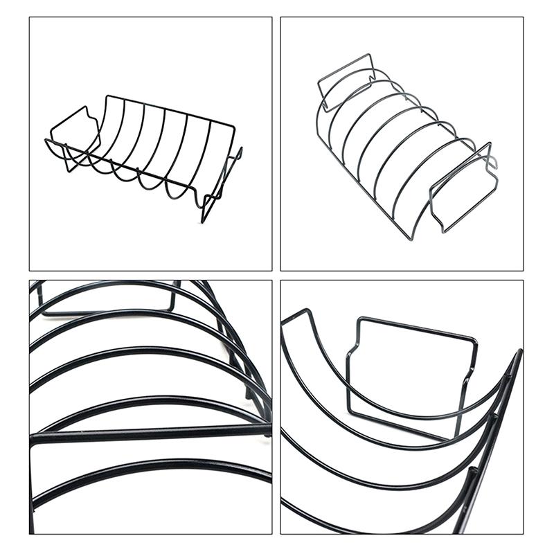 Suport antiaderent pentru coaste, raft pentru coaste, grătar pentru coaste și fripturi, oțel inoxidabil, grătar, grătar, pui, coaste de vită, suport pentru coaste, coș pentru grătar