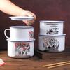 OLOEY Enamel Lunch Box with Handle and Lid