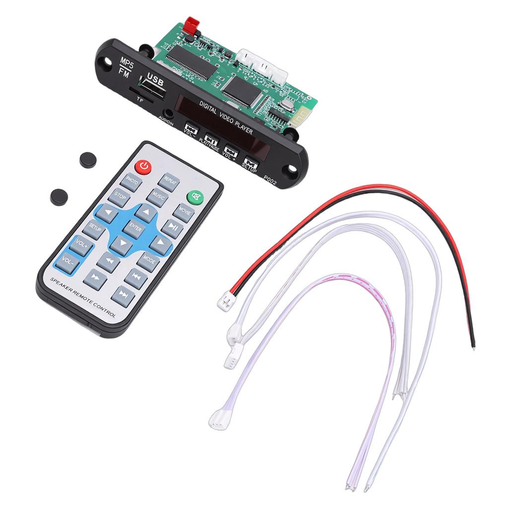 Decoding Board   5.4 HD MP5 MP3 MP4 Format Decoder Module Amplifier Decoding 1080P Video   Player