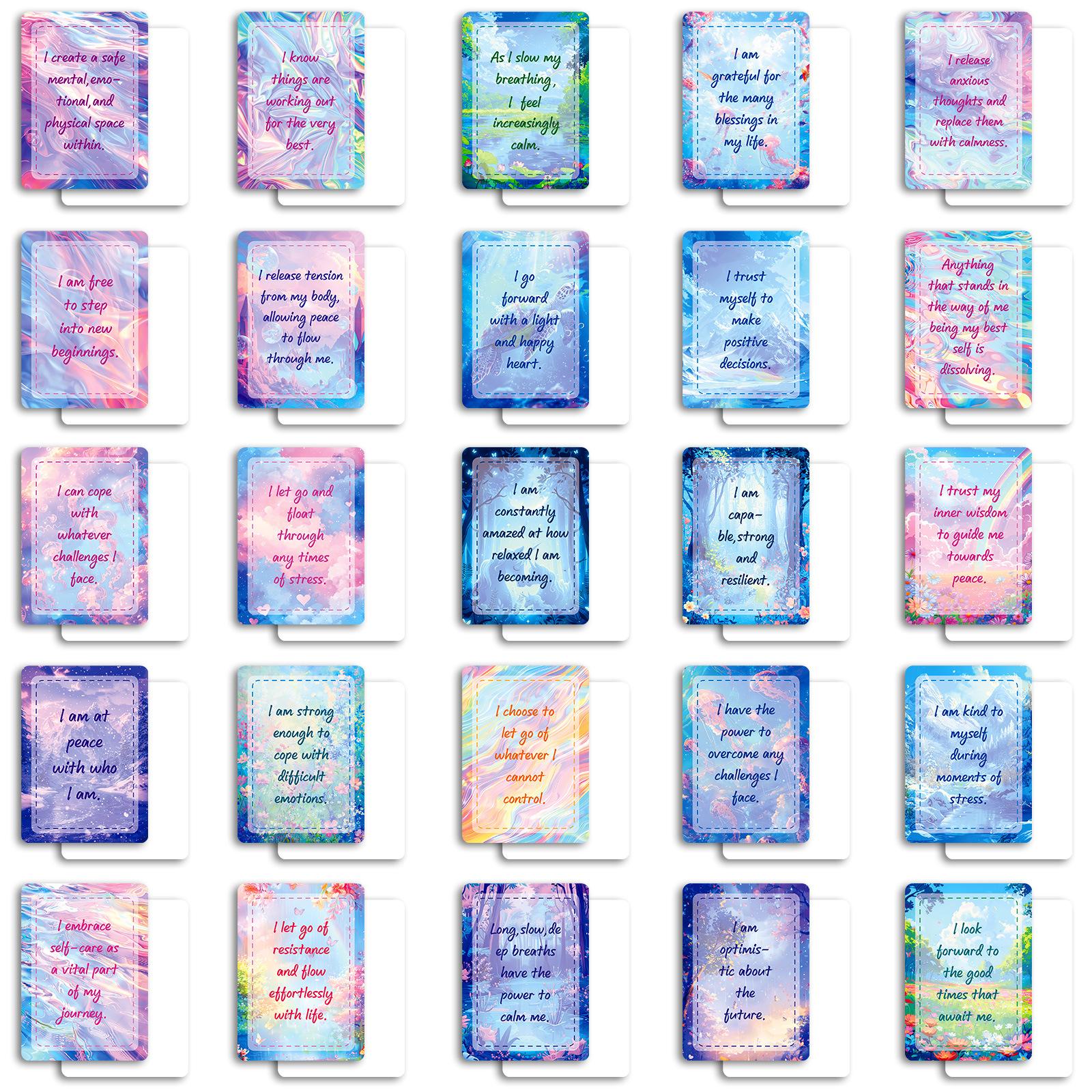 

50 Карт с вдохновляющими английскими фразами Dream Smudge Позитивные Солнечные Карты Энергии с высокой эмоциональной ценностью T01042289