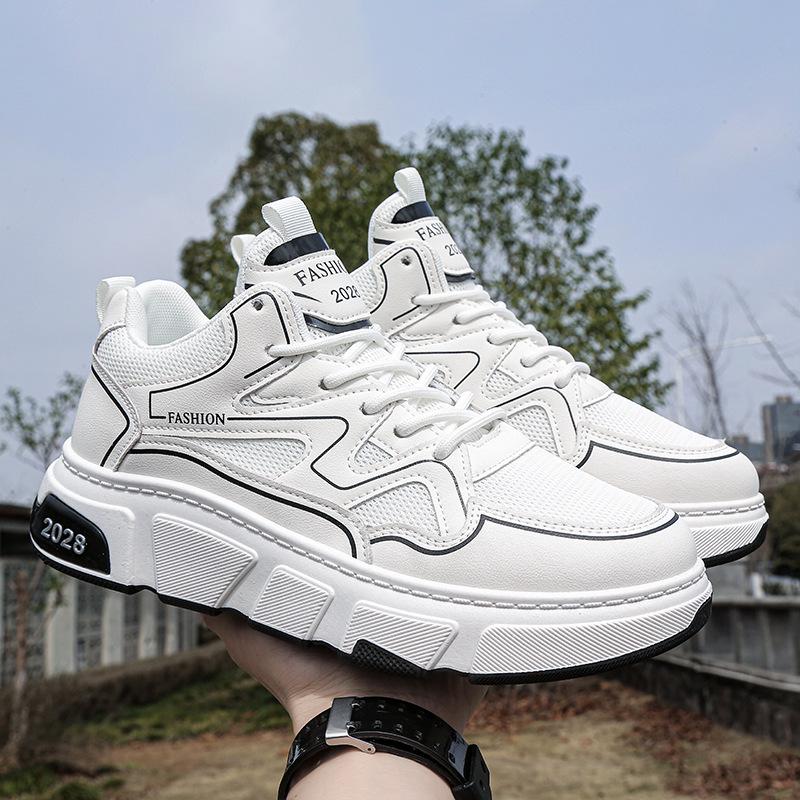 Thick-soled 22 new student dad shoes soft-soled shock-absorbing casual sports board shoes 38