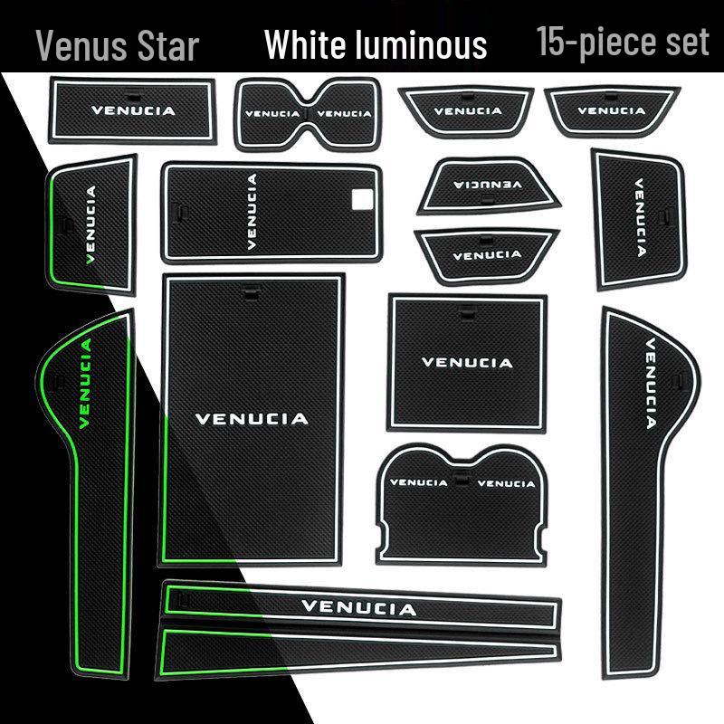 Venucia Star Door Groove Mat & Cup Holder Accessories