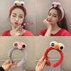 Cartone Animato Sesame Street Carino Fascia Peluche Grandi Occhi Fascia da Donna per Lavare il Viso Copricapo per Bambini