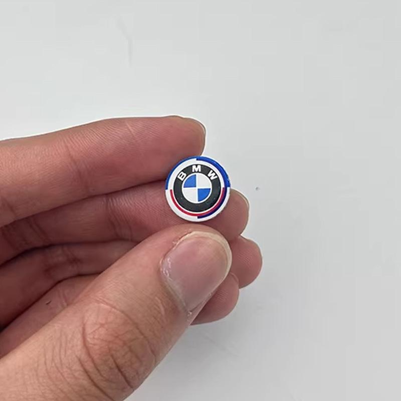 11MM 14MM Aluminum Car Key Shell Stickers For BMW M M1 M2 M3 F32 E53 E60 E90 E91 E92 E93 F01 F30 Auto Key Remote Fob Decals