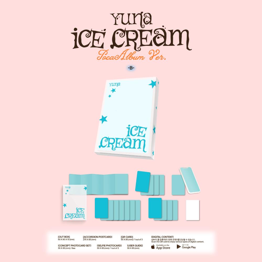 Pre-order ITZY YUNA Solo Album Ice Cream POCAALBUM ver. & SHOP POB