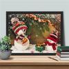Full Square Diamond Embroidery Snowman 5D DIY Diamond Painting Cartoon Mosaic Needlework Christmas Gift