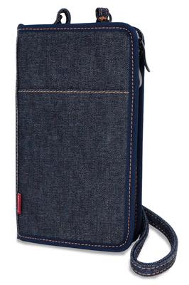 Smartphone Shoulder Wallet Shoulder Okayama Denim Smartphone Pouch Shoulder Bag Indigo Blue [Need Network] Women's