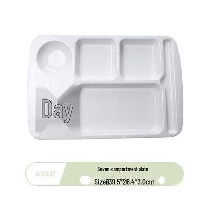 Wuhe White Melamine Dinner Plate