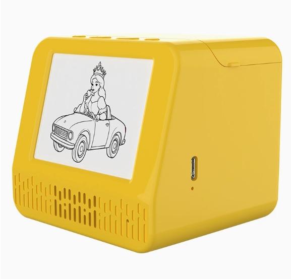 Wireless Inkless Sticker Box AI Voice Image Generation Rechargeable Portable AI Thermal Printer for Kids P8-28 жёлтый