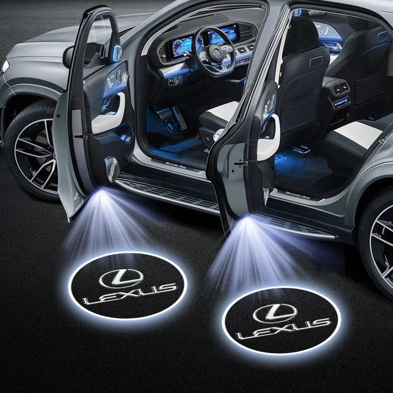 pzdf1 LED Car Door Projector Welcome Light Accessories For Lexus F-SPORT ES RX NX LS UX LM LX GX LC RZ IS CT GS RC HS SC TX LBX
