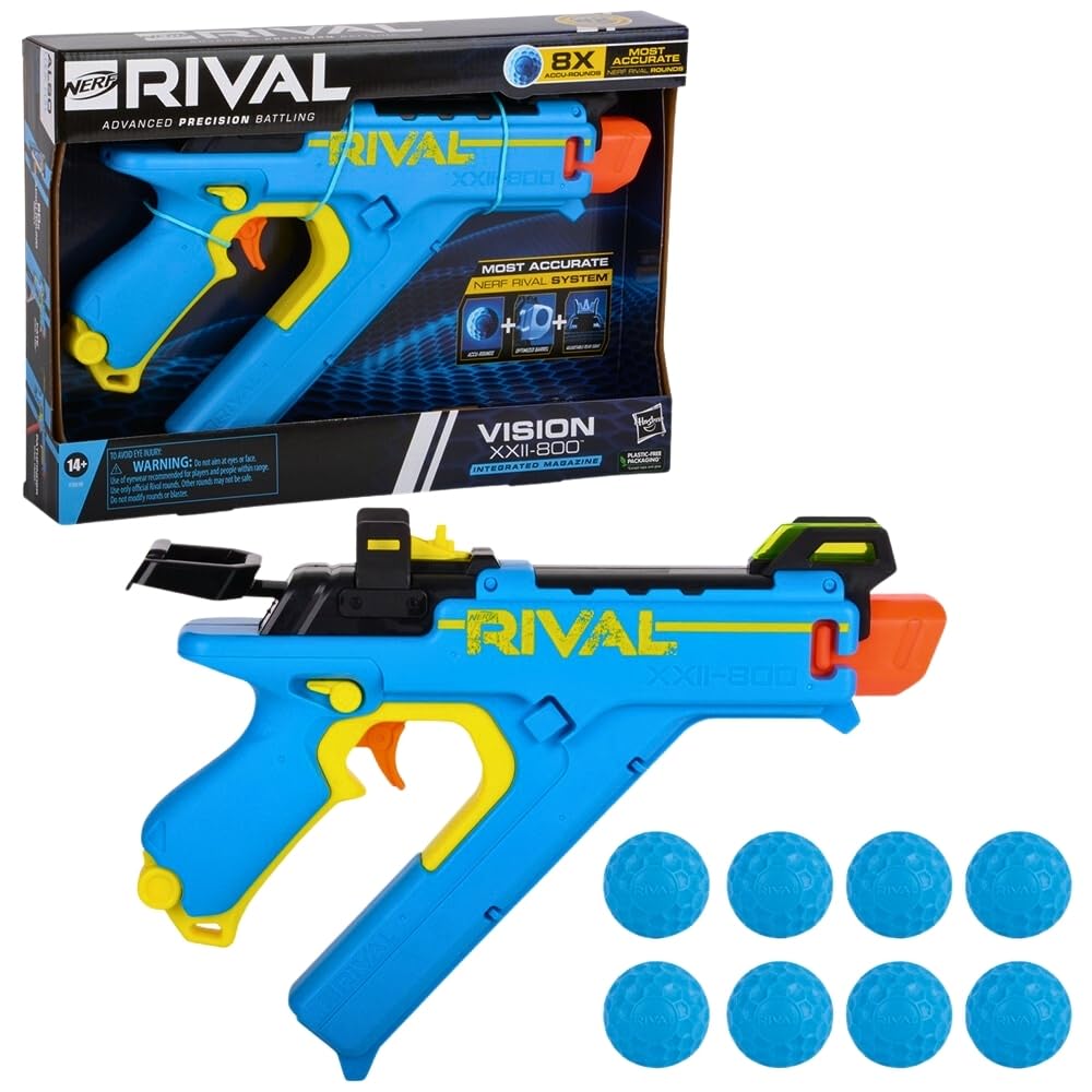 

NERF Rival Vision самый точный rival регулируемый 8 Rival точных патронов XXII-800 бластер, система, прицел, интегрированный,
