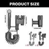 Multifunctional  Toilet Bidet Sprayer with Adjustable Water Flows Hand Shower Stainless Steel Sprayer Set for Bathroom Health