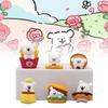 Charming Pvc Line Dog Figurine Set Of Six Perfect For Afternoon Tea Decor And Gifts