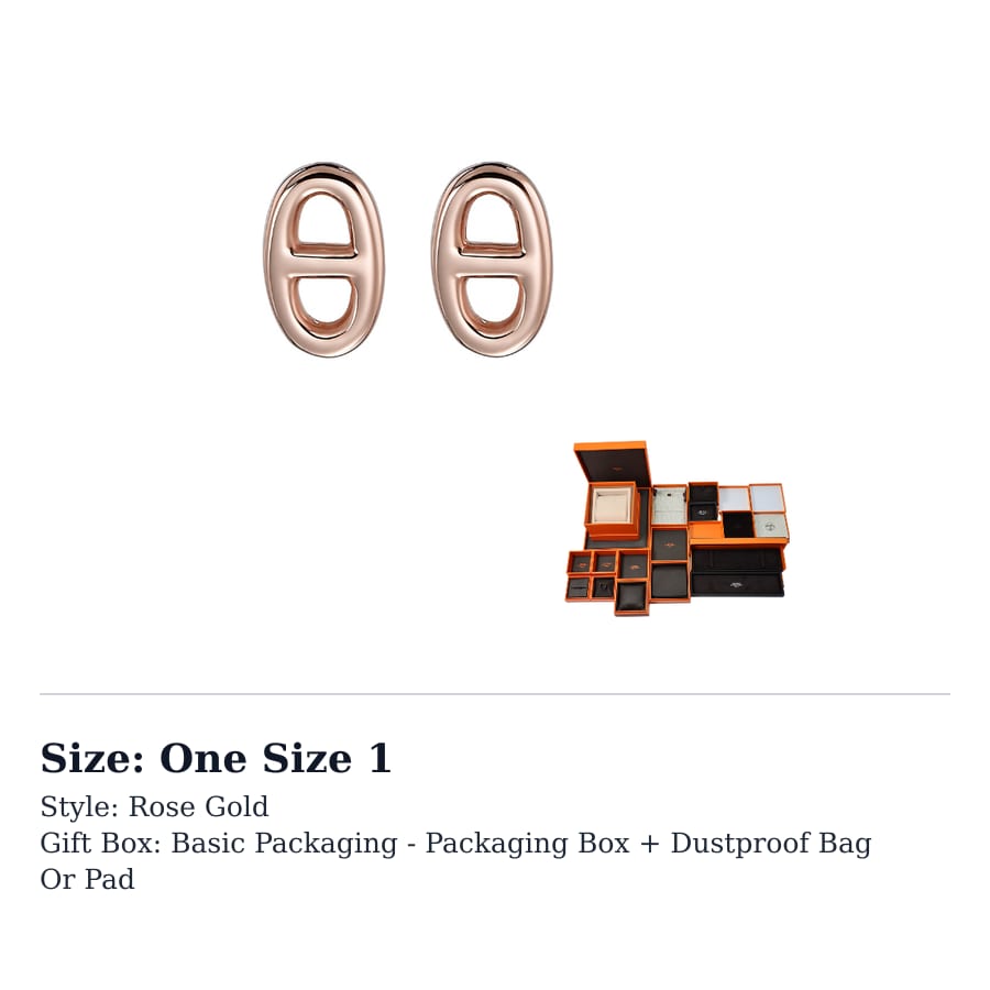 HERMES Farandole Karat Gold Stud Earrings