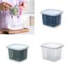 Transparent Double Layer Fresh-keeping Box For Ginger Garlic Onion Storage And Preservation