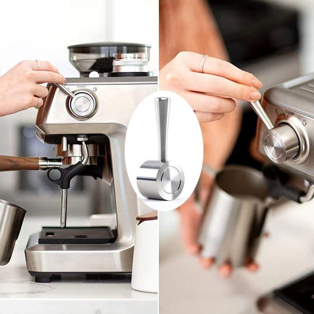 Stainless Steel Coffee Machine Knob Switch External Smooth Handle Replacement Steam Lever  Barista