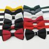 Papillon Monocolore in Seta Poliestere da Uomo - Senza Cravatta, Senza Nodo, Disponibile in Vari Stili e Colori