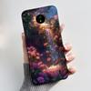 For Nokia C10/Nokia C20 Black Case For Nokia C20 Plus Shockproof Back Beautiful Dreamy Moon Sea Printed Pattern Cover