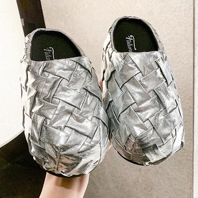 Vår Plattform Damtofflor Plattor Vardagsskor Gång Bekväma Kvinna Slingback-skor 2025 Designermärke Kvinna Zapatos