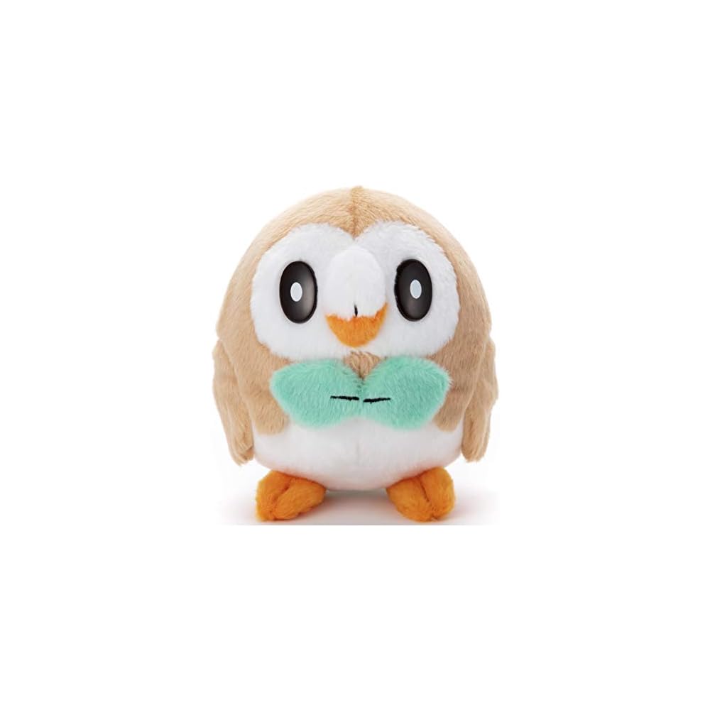 Takara Tomy Arts Pokemon Plush Toy Rowlet 17cm Height Soft Stuffed Animal