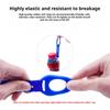 Set of 4 Water Bottles Carry Fasteners with Carabiners and Riveted Connectors Rope for Belt Placement, Commuting, Cycling, Day Travel, and Camping