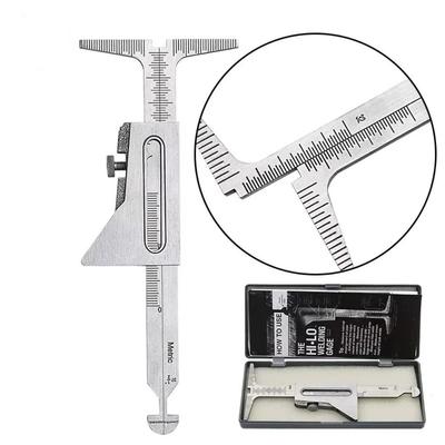 Stainless Steel Welding Gauge High & Low Angle Measure Welding Gap Gauge 32mm Gap Inch & Metric Angle Welding Gauge