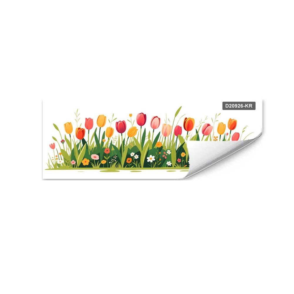 Flower Butterfly Glass Electrostatic Film Glass Wall Decal Window Glass Decor  Farmhouse C 30x90cm