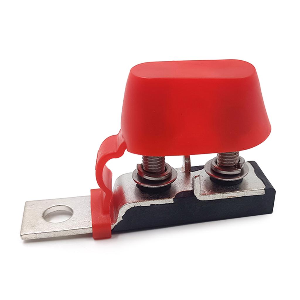 Double Terminal Fuse Block 30-300 AMP MRBF Two Stud Fuse Holder Durable Compact Marine Rated Battery Fuse Holder