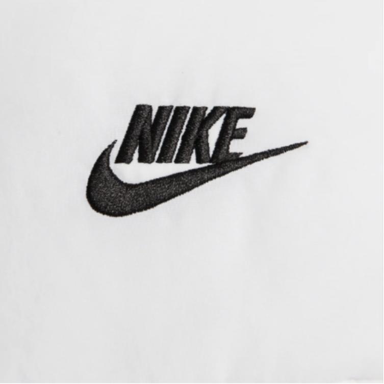 Nike Giacca con cappuccio larga Therma-Fit Stampa a lettere Cerniera Manica lunga Cappotto Giacche da donna Bianco FB7672-100