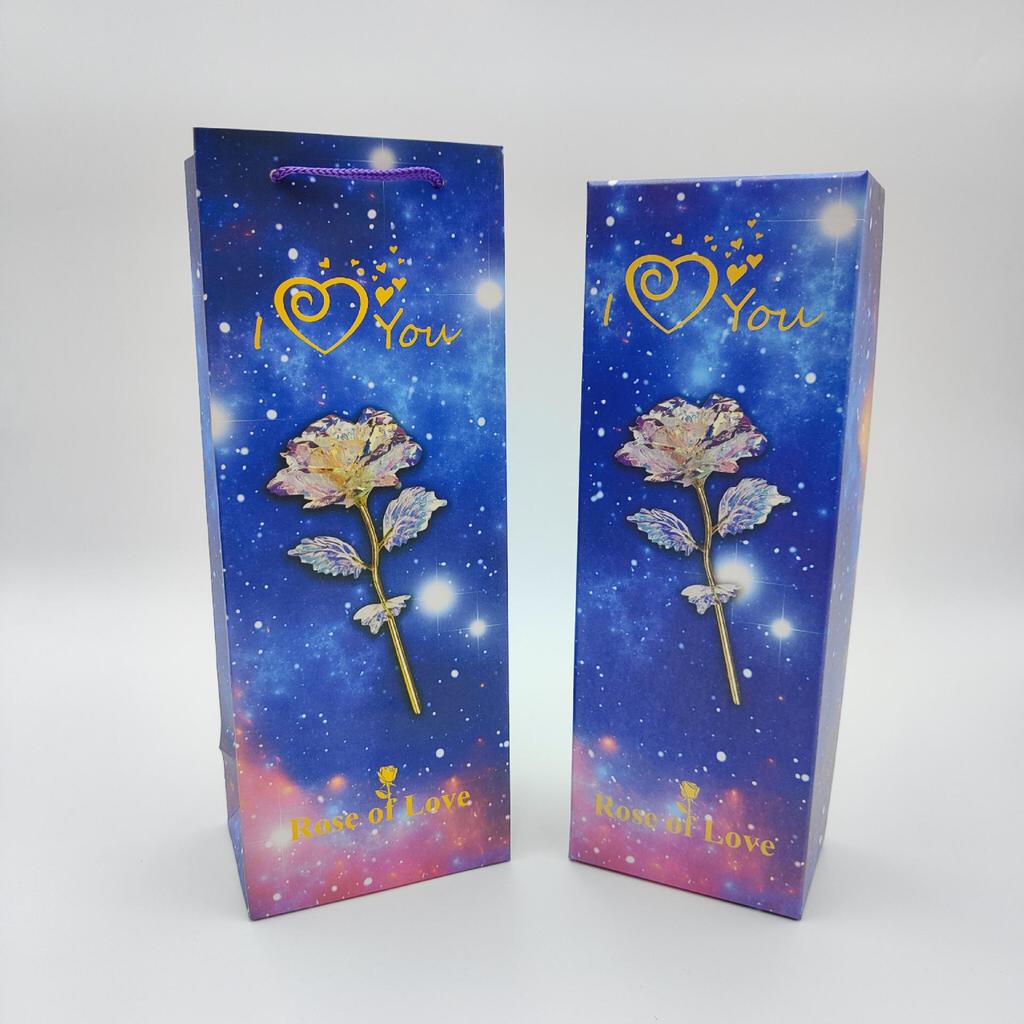 Multicolor Gold Foil Rose - Romantic Gift for Mother's Day, Valentine's Day, Women's Day