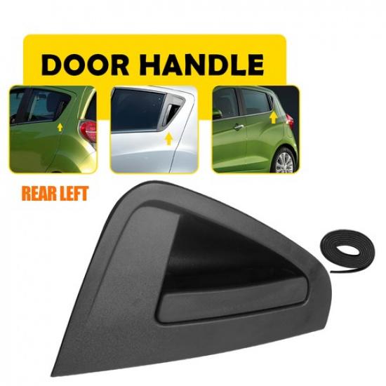 1X Exterior Door Rear Handle Black Left Fit Side 2013-2015 Chevrolet Spark LS LT