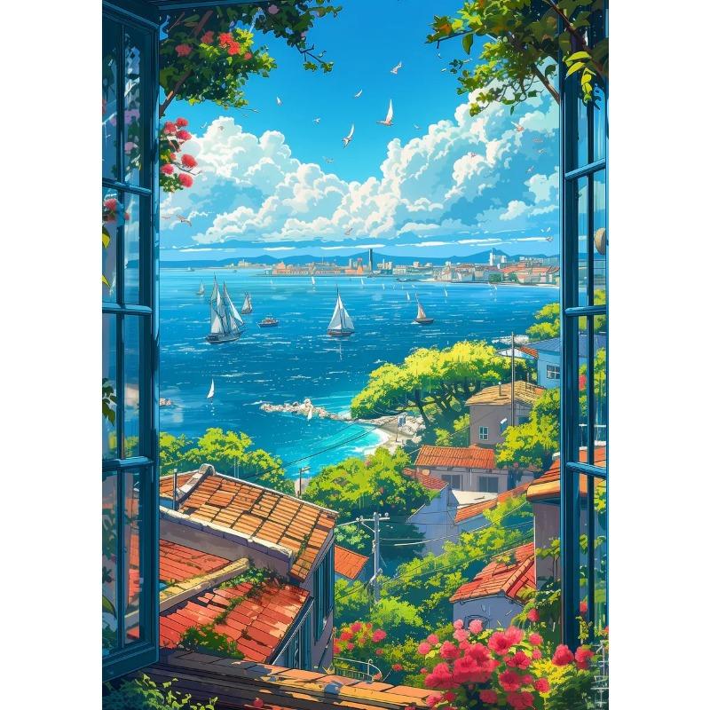 

Красивый Берег Природный Туристический Пейзаж Художественные Постеры Принты на Холсте Настенные Картины Гостиная Спальня Домашнее Украшение Без Рамы 21cm×30cm NoFrame