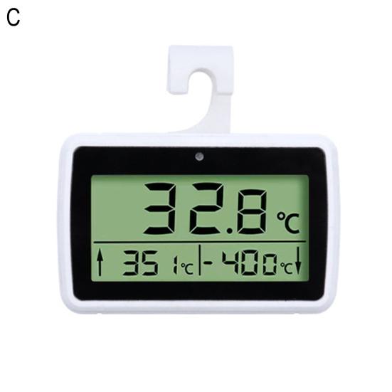 Yousheng Digitalt Kjøleskapstermometer LCD-skjerm Høy Presisjon Vanntett Magnetisk Hengende Kjøleskap Fryser Elektronisk Temperaturmåler