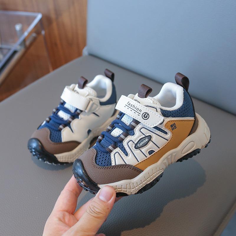 Осенняя детская спортивная обувь из дышащей сетки 24 — фото 8