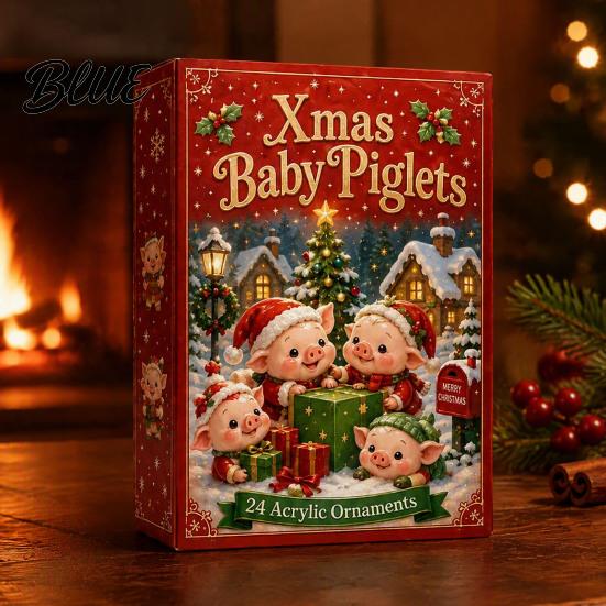 Christmas Countdown Activity with Birthday 2026 24 Advent Calendar Set Pig Day Box Gifts