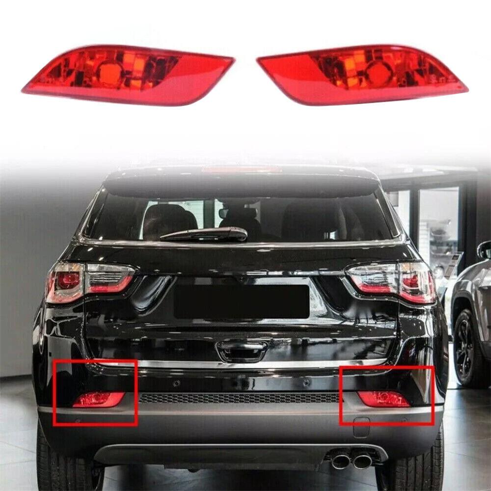 Rear Bumper Tail light Reflector Light Left & Right For Jeep Compass 2017 - 2022