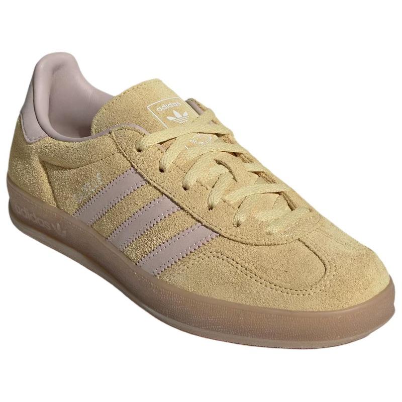 adidas Originals GAZELLE INDOOR Unisex Retro Trainers Resin Yellow IH9220
