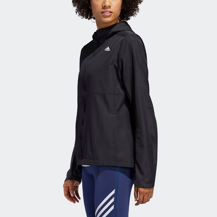 adidas Jackets Women's Black Hooded Moderate Other FM6928