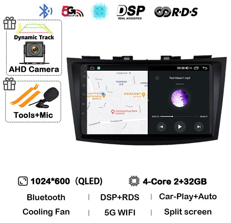 

Android 14 Carplay Auto Car Radio For Suzuki Swift 4 2011 2012 2013 2014 2015 2016 Multimedia Video Player Audio GPS Stereo WIFI
