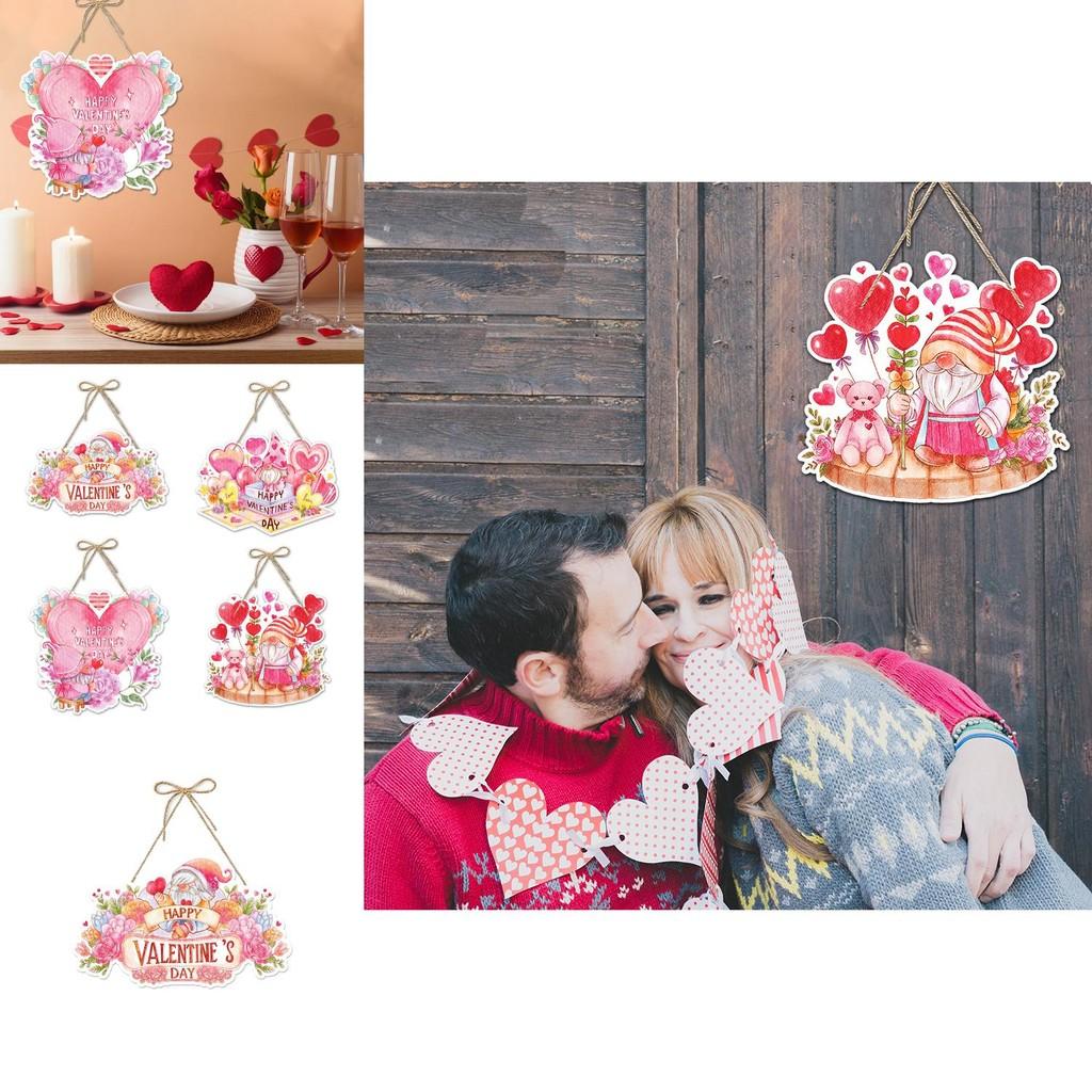 Valentinstag Rosa Türdeko Für Partyumgebung Mit Papier Material Hängende Accessoires