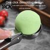 Ergonomic Kitchen Utensil for Baking Stainless Steel Ice Cream Scoop with Trigger, Easy Release Hard Multipurpose Tool Muffins Dough Scooper,