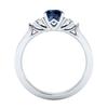 Genuine Natural Sri Lanka Sapphire S925 Silver Ring Birthstone Engagement Design Ring Ladies Blue Gemstone Fashion Ring