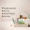 PIKXIPETALS Lemongrass Reed Diffuser – 120ml Natural Fragrance Air Freshener for Home, Office, Bedroom & Spa – Long-Lasting Odor Eliminator, Idea