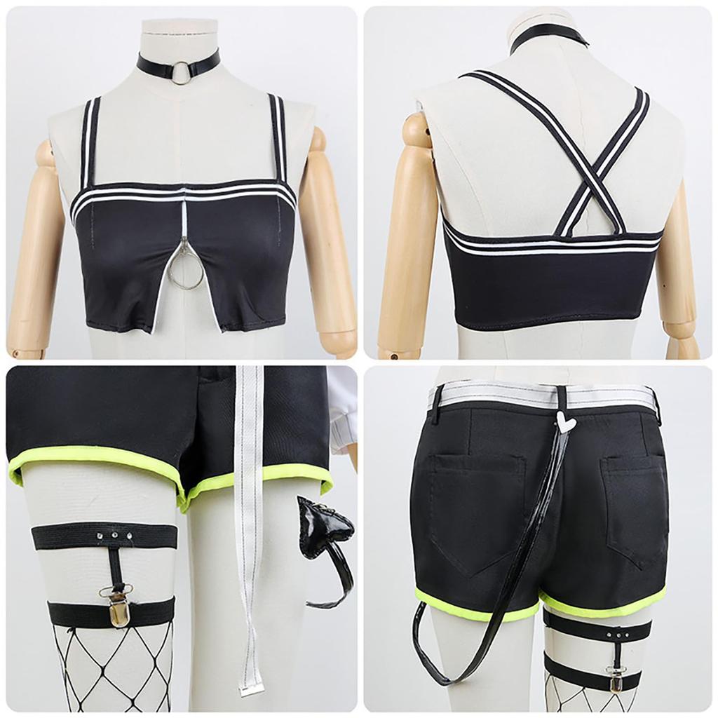 [Milky Time] Towa Tokoyami Cosplay Kostüm, Hololive VTuber, Halloween Schuhe, Kleiner Teufel (Kostüm)