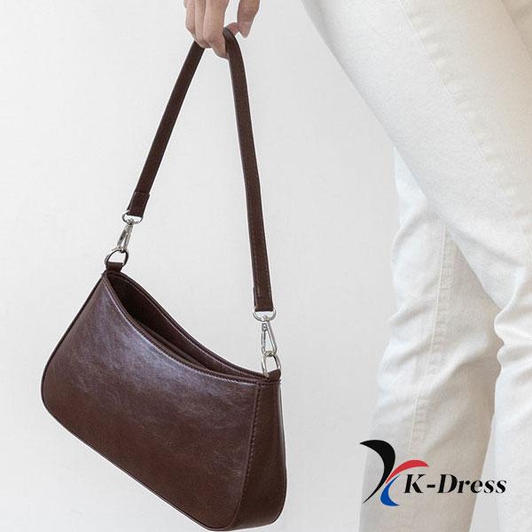 Vegan Square Baguette Cross Shoulder Bag (4 Colors)