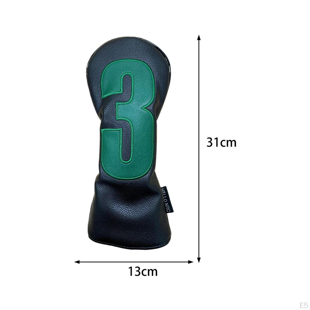Faux-Leder Golfschläger-Tasche, Holzschutz, Stilvolle Abdeckung für Putting und Training