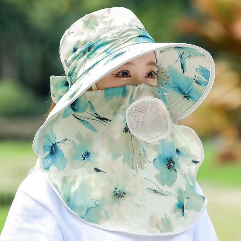 Sun Protection Hat For Women Summer Outdoor Large Brim Breathable Sunshade Cap For Travel