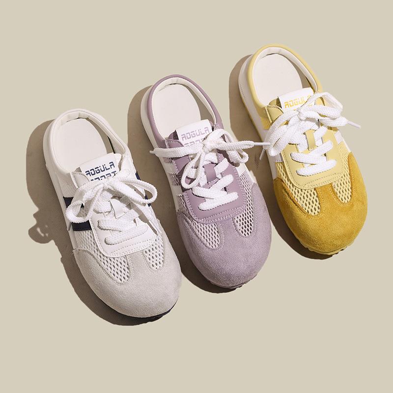 ins trendy thick-soled bag head half slippers women's 2025 summer new women's fashion outer wear sandals without heels